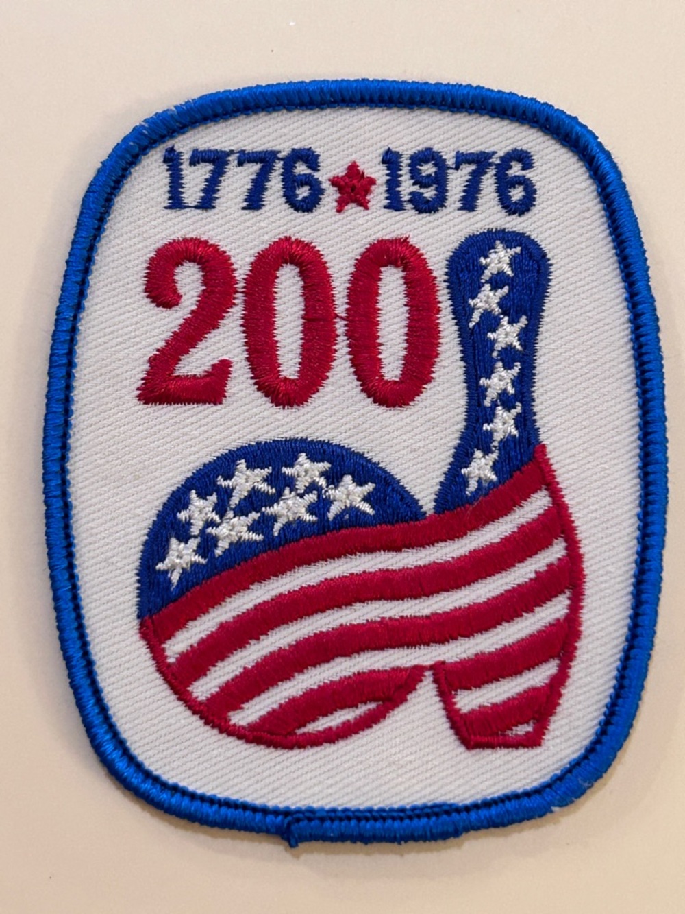 Vintage Bicentennial Bowling Patch Patriotic